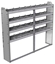 20-7158-4 Square back shelf unit 72"Wide x 11.5"Deep x 58"High with 4 shelves