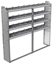 20-7163-4 Square back shelf unit 72"Wide x 11.5"Deep x 63"High with 4 shelves