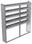 20-7172-5 Square back shelf unit 72"Wide x 11.5"Deep x 72"High with 5 shelves