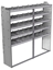20-7572-5 Square back shelf unit 72"Wide x 15.5"Deep x 72"High with 5 shelves