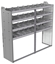 20-7863-4 Square back shelf unit 72"Wide x 18.5"Deep x 63"High with 4 shelves