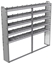 20-8172-5 Square back shelf unit 84"Wide x 11.5"Deep x 72"High with 5 shelves