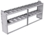20-8336-2 Square back shelf unit 84"Wide x 13.5"Deep x 36"High with 2 shelves