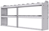 20-8336-2 Square back shelf unit 84"Wide x 13.5"Deep x 36"High with 2 shelves