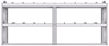 20-8336-2 Square back shelf unit 84"Wide x 13.5"Deep x 36"High with 2 shelves