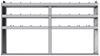 20-8348-3 Square back shelf unit 84"Wide x 13.5"Deep x 48"High with 3 shelves