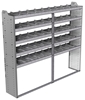 20-8572-5 Square back shelf unit 84"Wide x 15.5"Deep x 72"High with 5 shelves
