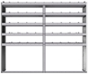 20-8572-5 Square back shelf unit 84"Wide x 15.5"Deep x 72"High with 5 shelves