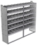 20-8872-6 Square back shelf unit 84"Wide x 18.5"Deep x 72"High with 6 shelves