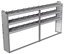 20-9148-3 Square back shelf unit 96"Wide x 11.5"Deep x 48"High with 3 shelves