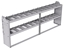 20-9336-2 Square back shelf unit 96"Wide x 13.5"Deep x 36"High with 2 shelves