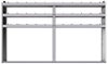 20-9358-3 Square back shelf unit 96"Wide x 13.5"Deep x 58"High with 3 shelves