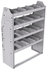 21-3348-4 Profiled back shelf unit 36"Wide x 13.5"Deep x 48"High with 4 shelves