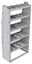 21-3572-5 Profiled back shelf unit 36"Wide x 15.5"Deep x 72"High with 5 shelves