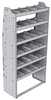 21-3572-6 Profiled back shelf unit 36"Wide x 15.5"Deep x 72"High with 6 shelves