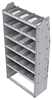 21-3572-6 Profiled back shelf unit 36"Wide x 15.5"Deep x 72"High with 6 shelves