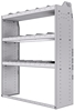 21-4558-3 Profiled back shelf unit 48"Wide x 15.5"Deep x 58"High with 3 shelves