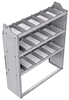 21-4558-3 Profiled back shelf unit 48"Wide x 15.5"Deep x 58"High with 3 shelves
