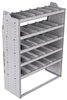 21-4863-5 Profiled back shelf unit 48"Wide x 18.5"Deep x 63"High with 5 shelves