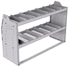 21-5836-2 Profiled back shelf unit 56"Wide x 18.5"Deep x 36"High with 2 shelves