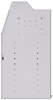 21-5836-2 Profiled back shelf unit 56"Wide x 18.5"Deep x 36"High with 2 shelves