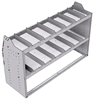 21-5836-2 Profiled back shelf unit 56"Wide x 18.5"Deep x 36"High with 2 shelves
