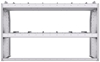 21-5836-2 Profiled back shelf unit 56"Wide x 18.5"Deep x 36"High with 2 shelves