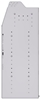 21-5848-4 Profiled back shelf unit 56"Wide x 18.5"Deep x 48"High with 4 shelves