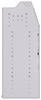 21-5848-4 Profiled back shelf unit 56"Wide x 18.5"Deep x 48"High with 4 shelves