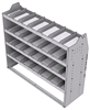 21-5848-4 Profiled back shelf unit 56"Wide x 18.5"Deep x 48"High with 4 shelves