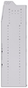 21-5863-5 Profiled back shelf unit 56"Wide x 18.5"Deep x 63"High with 5 shelves
