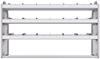 21-6536-3 Profiled back shelf unit 60"Wide x 15.5"Deep x 36"High with 3 shelves