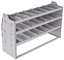 21-6836-3 Profiled back shelf unit 60"Wide x 18.5"Deep x 36"High with 3 shelves