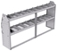 21-7336-2 Profiled back shelf unit 72"Wide x 13.5"Deep x 36"High with 2 shelves