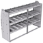 21-7848-3 Profiled back shelf unit 72"Wide x 18.5"Deep x 48"High with 3 shelves