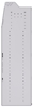 21-7863-4 Profiled back shelf unit 72"Wide x 18.5"Deep x 63"High with 4 shelves