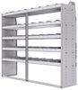 21-7863-5 Profiled back shelf unit 72"Wide x 18.5"Deep x 63"High with 5 shelves