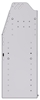 21-8336-2 Profiled back shelf unit 84"Wide x 13.5"Deep x 36"High with 2 shelves