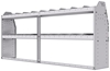 21-8336-2 Profiled back shelf unit 84"Wide x 13.5"Deep x 36"High with 2 shelves