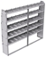 21-8372-5 Profiled back shelf unit 84"Wide x 13.5"Deep x 72"High with 5 shelves