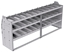 21-8836-3 Profiled back shelf unit 84"Wide x 18.5"Deep x 36"High with 3 shelves