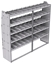 21-8872-5 Profiled back shelf unit 84"Wide x 18.5"Deep x 72"High with 5 shelves