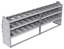 21-9536-3 Profiled back shelf unit 96"Wide x 15.5"Deep x 36"High with 3 shelves