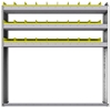 22-5158-3 Square back bin shelf unit 58.5"Wide x 11.5"Deep x 58"High with 3 shelves