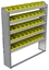 22-5163-5 Square back bin shelf unit 58.5"Wide x 11.5"Deep x 63"High with 5 shelves