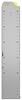 22-5163-5 Square back bin shelf unit 58.5"Wide x 11.5"Deep x 63"High with 5 shelves