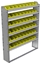 22-5172-6 Square back bin shelf unit 58.5"Wide x 11.5"Deep x 72"High with 6 shelves