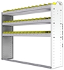 22-5348-3 Square back bin shelf unit 58.5"Wide x 13.5"Deep x 48"High with 3 shelves