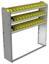 22-5358-3 Square back bin shelf unit 58.5"Wide x 13.5"Deep x 58"High with 3 shelves