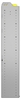 22-5372-5 Square back bin shelf unit 58.5"Wide x 13.5"Deep x 72"High with 5 shelves